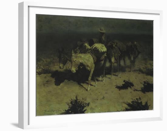 A Pack Train, 1909-Frederic Sackrider Remington-Framed Giclee Print