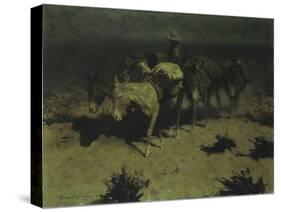 A Pack Train, 1909-Frederic Sackrider Remington-Stretched Canvas