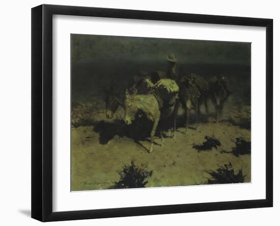 A Pack Train, 1909-Frederic Sackrider Remington-Framed Giclee Print