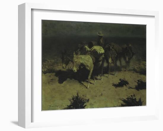 A Pack Train, 1909-Frederic Sackrider Remington-Framed Giclee Print