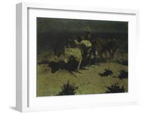 A Pack Train, 1909-Frederic Sackrider Remington-Framed Giclee Print