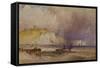 A Paddle-Steamer Leaving Dover Harbour, 1879-William Callow-Framed Stretched Canvas