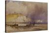 A Paddle-Steamer Leaving Dover Harbour, 1879-William Callow-Stretched Canvas