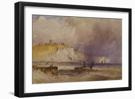 A Paddle-Steamer Leaving Dover Harbour, 1879-William Callow-Framed Giclee Print