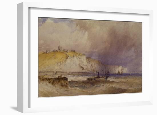 A Paddle-Steamer Leaving Dover Harbour, 1879-William Callow-Framed Giclee Print