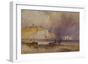 A Paddle-Steamer Leaving Dover Harbour-William Callow-Framed Giclee Print