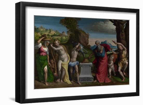 A Pagan Sacrifice, 1526-Benvenuto Tisi Da Garofalo-Framed Giclee Print