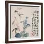 A Page (Dragonfly) from Flowers and Bird, Vegetables and Fruits-Li Shan-Framed Giclee Print