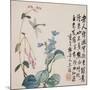 A Page (Dragonfly) from Flowers and Bird, Vegetables and Fruits-Li Shan-Mounted Giclee Print