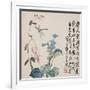 A Page (Dragonfly) from Flowers and Bird, Vegetables and Fruits-Li Shan-Framed Giclee Print