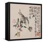 A Page (Fish) from Flowers and Bird, Vegetables and Fruits-Li Shan-Framed Stretched Canvas