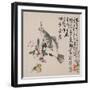 A Page (Fish) from Flowers and Bird, Vegetables and Fruits-Li Shan-Framed Giclee Print