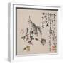 A Page (Fish) from Flowers and Bird, Vegetables and Fruits-Li Shan-Framed Giclee Print