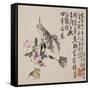 A Page (Fish) from Flowers and Bird, Vegetables and Fruits-Li Shan-Framed Stretched Canvas