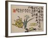 A Page (Flower) from Flowers and Bird, Vegetables and Fruit-Li Shan-Framed Giclee Print