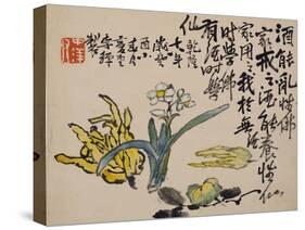 A Page (Flower) from Flowers and Bird, Vegetables and Fruit-Li Shan-Stretched Canvas