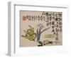 A Page (Flower) from Flowers and Bird, Vegetables and Fruit-Li Shan-Framed Giclee Print