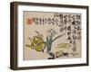 A Page (Flower) from Flowers and Bird, Vegetables and Fruit-Li Shan-Framed Giclee Print