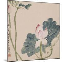 A Page (Flowers) from Flowers and Bird, Vegetables and Fruits-Li Shan-Mounted Giclee Print