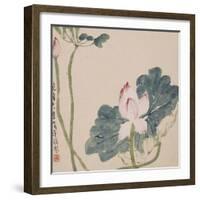 A Page (Flowers) from Flowers and Bird, Vegetables and Fruits-Li Shan-Framed Giclee Print