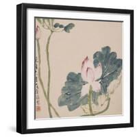 A Page (Flowers) from Flowers and Bird, Vegetables and Fruits-Li Shan-Framed Giclee Print