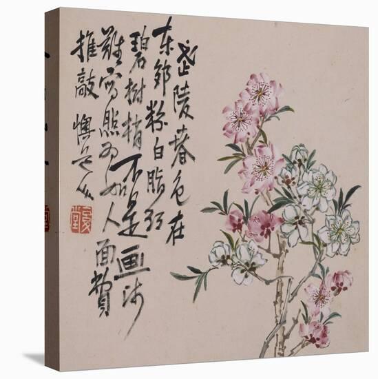 A Page (Flowers) from Flowers and Bird, Vegetables and Fruits-Li Shan-Stretched Canvas