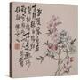 A Page (Flowers) from Flowers and Bird, Vegetables and Fruits-Li Shan-Stretched Canvas