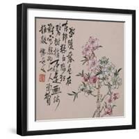 A Page (Flowers) from Flowers and Bird, Vegetables and Fruits-Li Shan-Framed Giclee Print