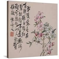 A Page (Flowers) from Flowers and Bird, Vegetables and Fruits-Li Shan-Stretched Canvas