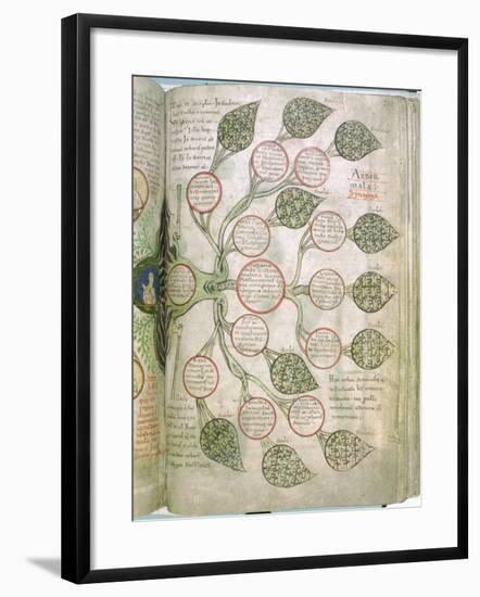 A page from Liber Floridus, 12th century. Artist: Unknown-Unknown-Framed Giclee Print