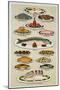 A Page from Mrs Beeton's Cookbook on Fish-null-Mounted Giclee Print