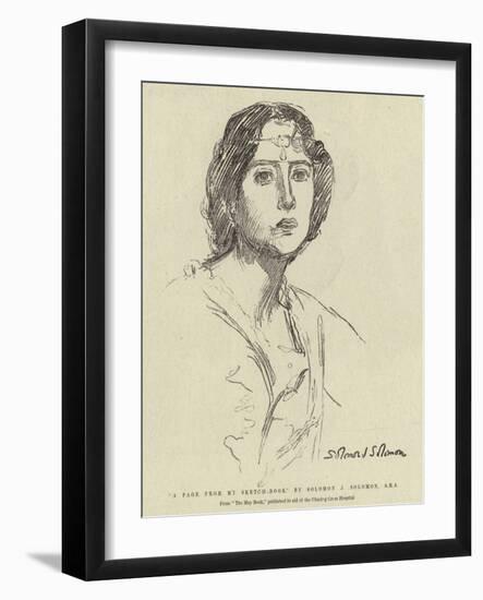 A Page from My Sketch-Book-Solomon Joseph Solomon-Framed Giclee Print