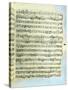 A Page from One of the Only Two Copies known to Exist of the First Printing of Handel's Messiah in-null-Stretched Canvas