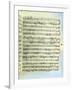 A Page from One of the Only Two Copies known to Exist of the First Printing of Handel's Messiah in-null-Framed Giclee Print