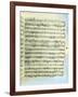 A Page from One of the Only Two Copies known to Exist of the First Printing of Handel's Messiah in-null-Framed Giclee Print