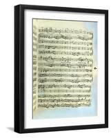 A Page from One of the Only Two Copies known to Exist of the First Printing of Handel's Messiah in-null-Framed Giclee Print