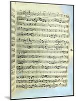 A Page from One of the Only Two Copies known to Exist of the First Printing of Handel's Messiah in-null-Mounted Giclee Print