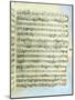 A Page from One of the Only Two Copies known to Exist of the First Printing of Handel's Messiah in-null-Mounted Giclee Print