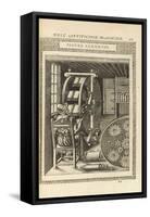 A Page from the Book 'Le Diverse Et Artificiose Machine', 1588-null-Framed Stretched Canvas