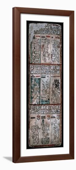 A Page from the Dresden Codex, Maya Manuscript, 1901-null-Framed Giclee Print