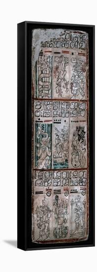 A Page from the Dresden Codex, Maya Manuscript, 1901-null-Framed Stretched Canvas