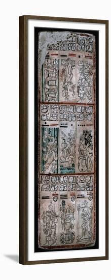 A Page from the Dresden Codex, Maya Manuscript, 1901-null-Framed Giclee Print