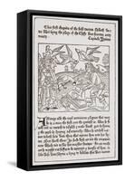 A Page from 'The Game of the Chesse' Printed by Caxton in 1480-null-Framed Stretched Canvas