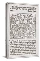 A Page from 'The Game of the Chesse' Printed by Caxton in 1480-null-Stretched Canvas
