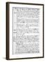 A Page from the Journal of John Newton, 1750-1754-null-Framed Giclee Print