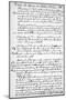 A Page from the Journal of John Newton, 1750-1754-null-Mounted Giclee Print