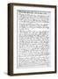 A Page from the Journal of John Newton, 1750-1754-null-Framed Giclee Print