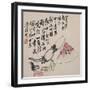 A Page (Melon) from Flowers and Bird, Vegetables and Fruits-Li Shan-Framed Giclee Print