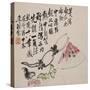 A Page (Melon) from Flowers and Bird, Vegetables and Fruits-Li Shan-Stretched Canvas