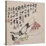 A Page (Melon) from Flowers and Bird, Vegetables and Fruits-Li Shan-Stretched Canvas